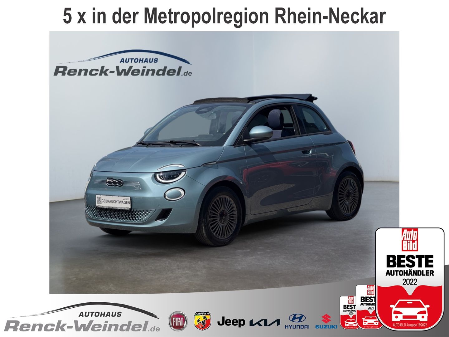 Fiat 500e Cabrio Passion El. Verdeck Rückfahrkam. PDC 1 2049804 685137fdd48c26ed46354 80fd 4037 a23d ce31bd2c68be rule mo 1600