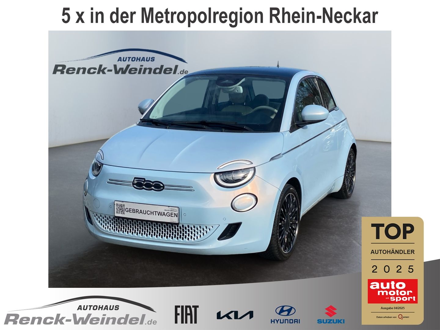 Fiat 500e la Prima Navi Klimaautom SHZ PDC Rückfahrka 1 2151437 68f1329c2fd6f1aae6259 a698 4d14 962b ffa0e978fecd rule mo 1600